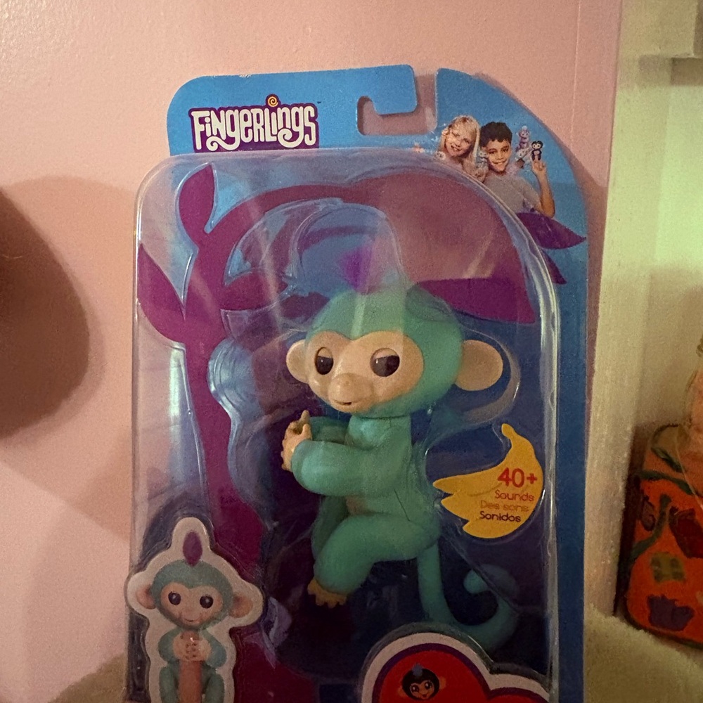 Teal Monkey Toy